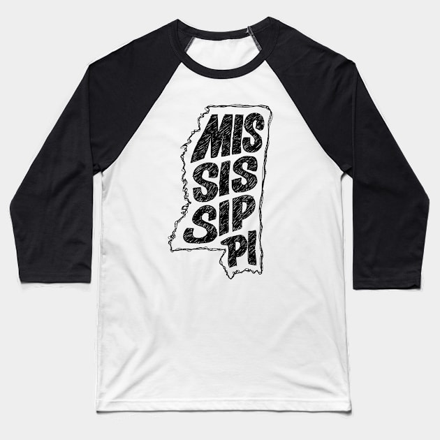 Mississippi Baseball T-Shirt by thefunkysoul